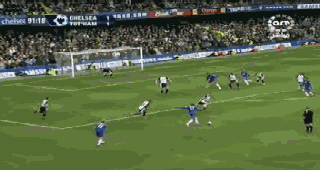 but de gallas  la fin du match contre totenham
